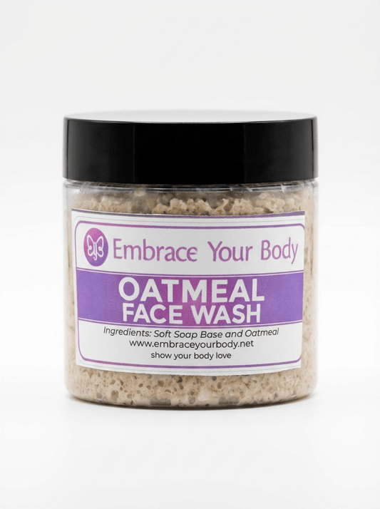 Oatmeal & Black Soap Facial Wash – Natural Cleanser - Embrace your body LLC